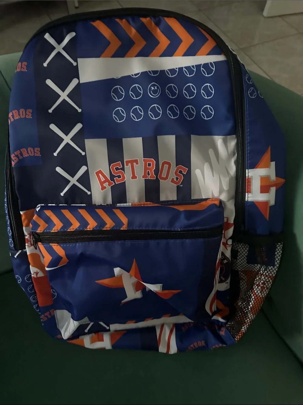 Houston Astros Blue & Orange Backpack